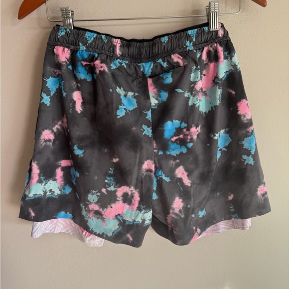 Chubbies Women's Tie-Dye Athletic Shorts - Black, Pink, Blue - Picture 2 of 3